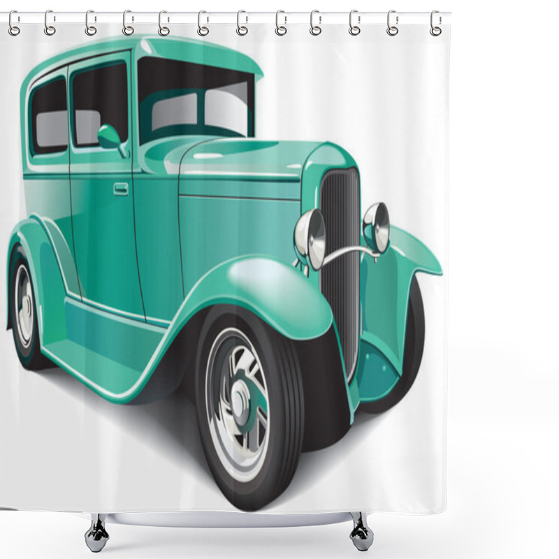 Personality  Classical Hot Rod Shower Curtains