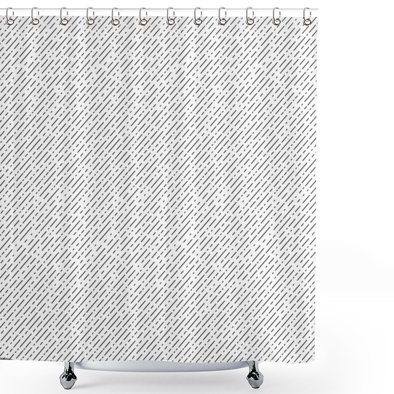 Personality  Geometric Diagonal Seamless Pattern. Shower Curtains