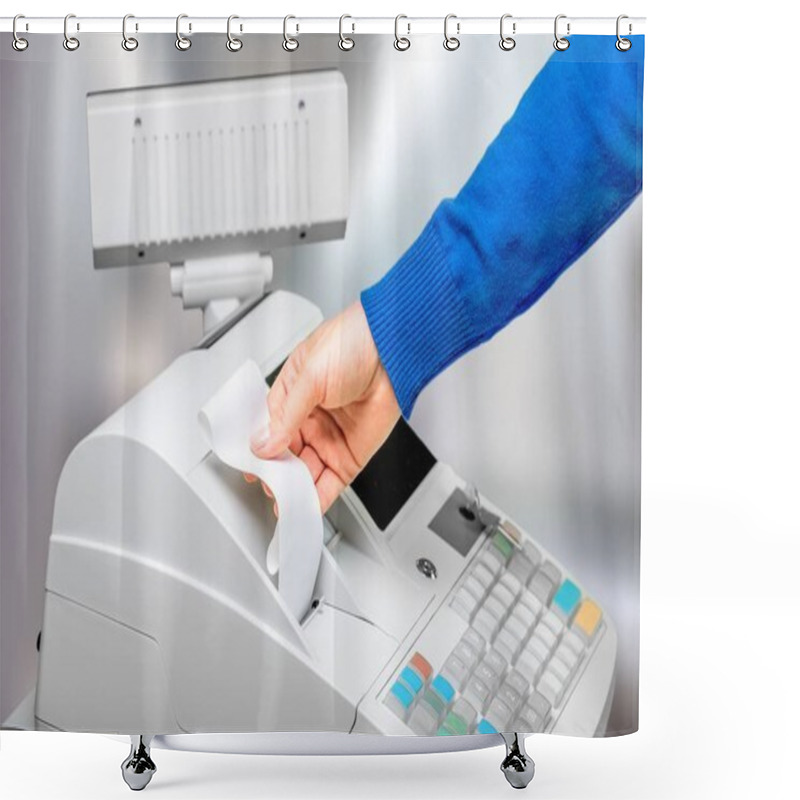 Personality  Cash Register With LCD Display And Hand Shower Curtains