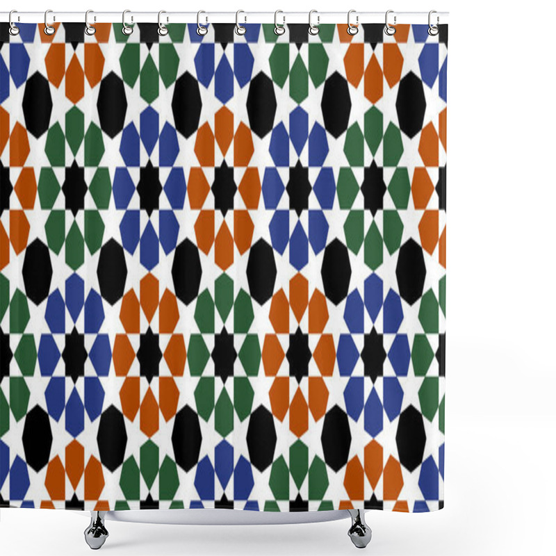 Personality  Geometric Islamic Ornament Pattern Shower Curtains