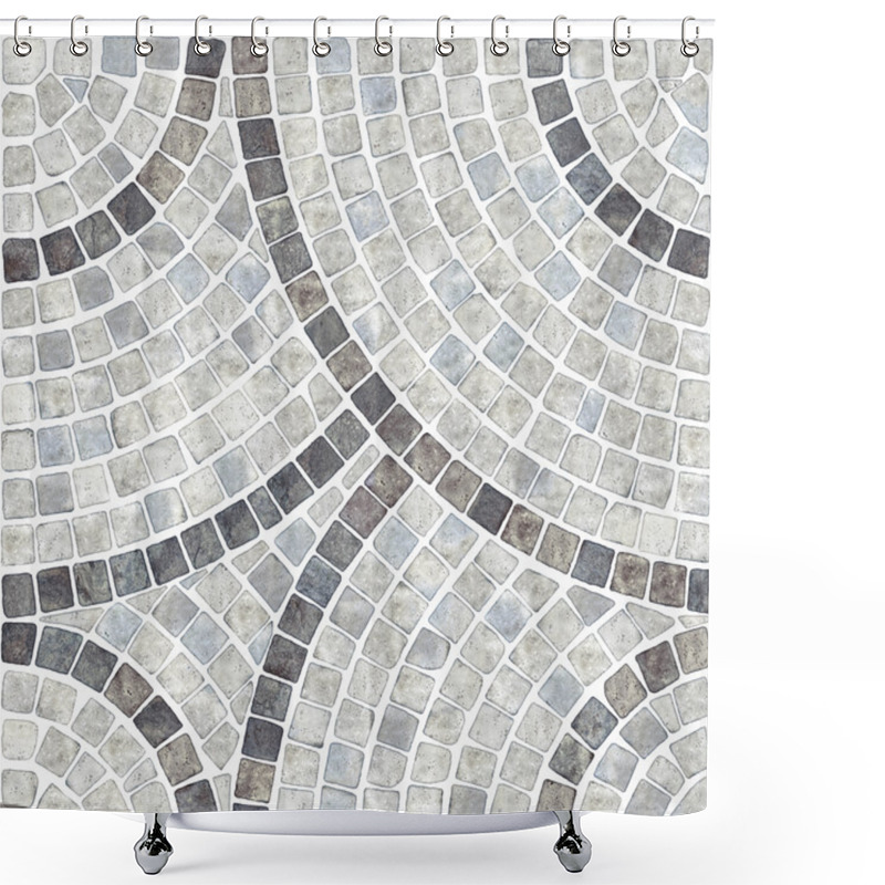 Personality  Marble-stone Mosaic Texture. (High.res.) Shower Curtains