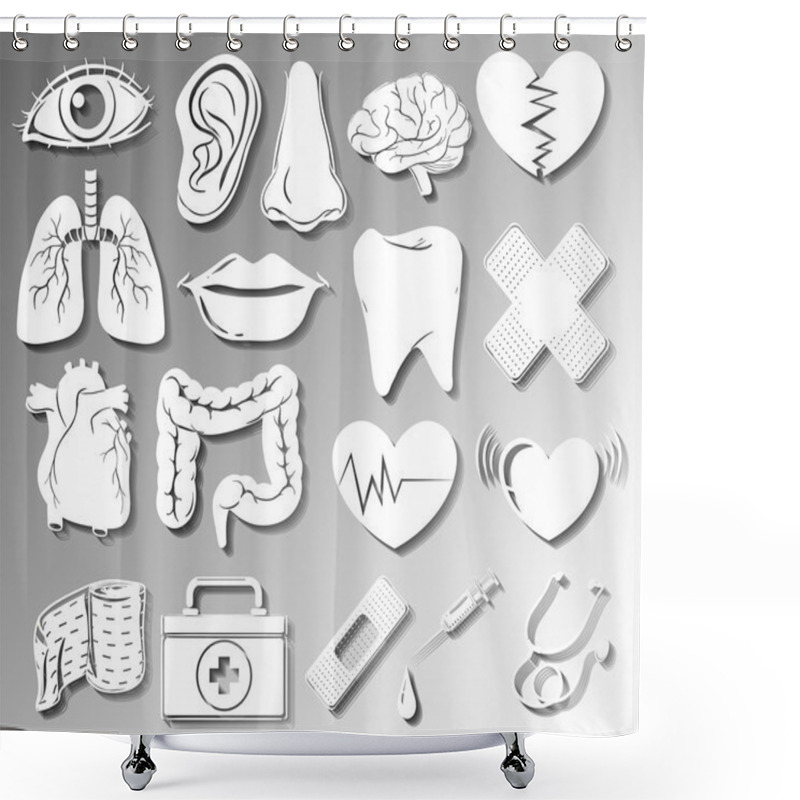 Personality  Medical Shower Curtains