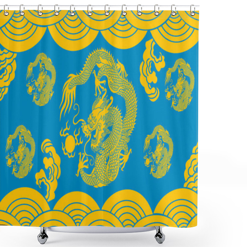 Personality  Chinese Dragon Shower Curtains