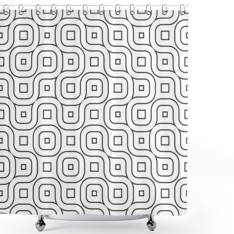 Personality  Abstract Geometric Background Design Shower Curtains