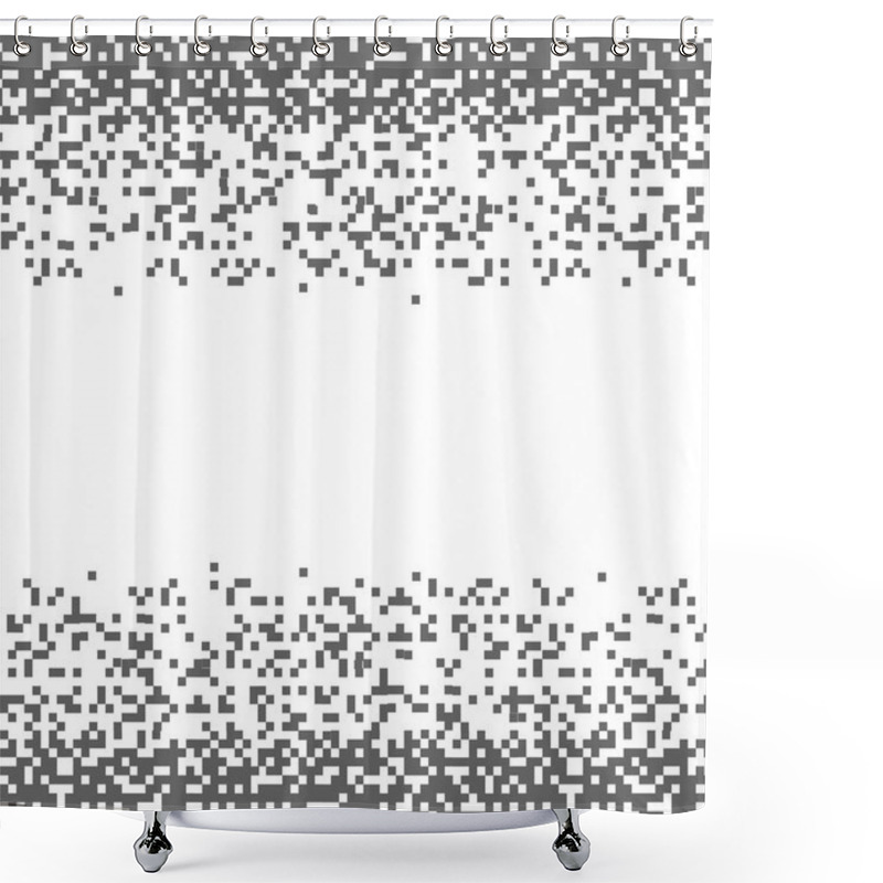 Personality  Abstract Pixel Background  Shower Curtains