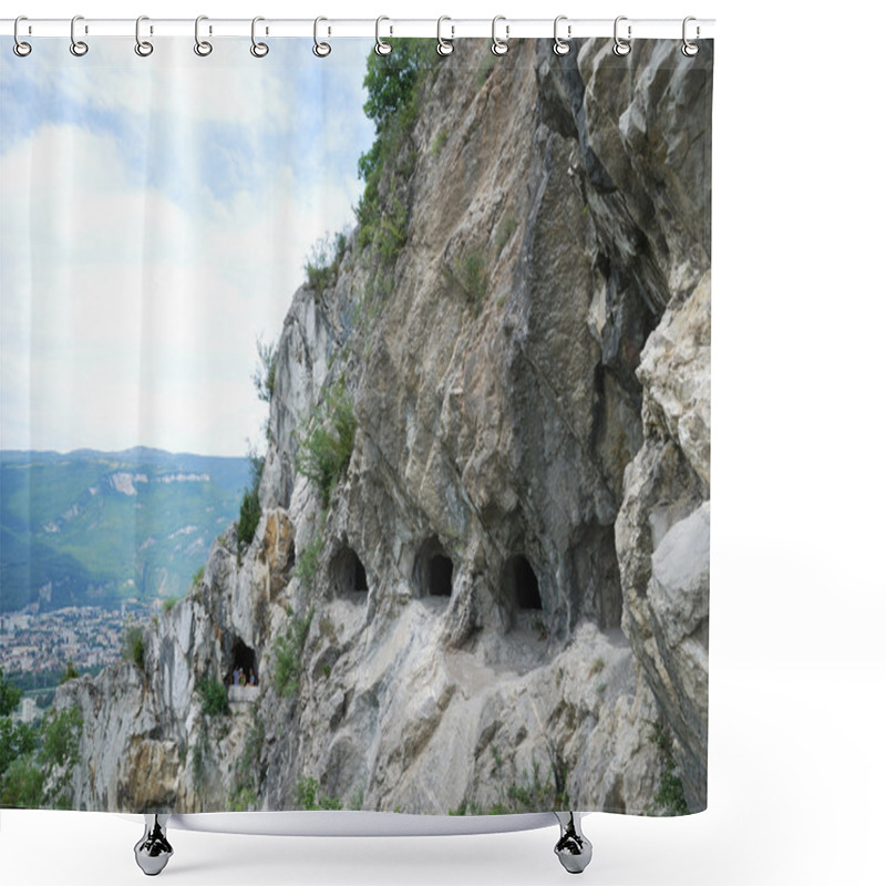 Personality  The Mandrin Caves Over Grenoble Shower Curtains