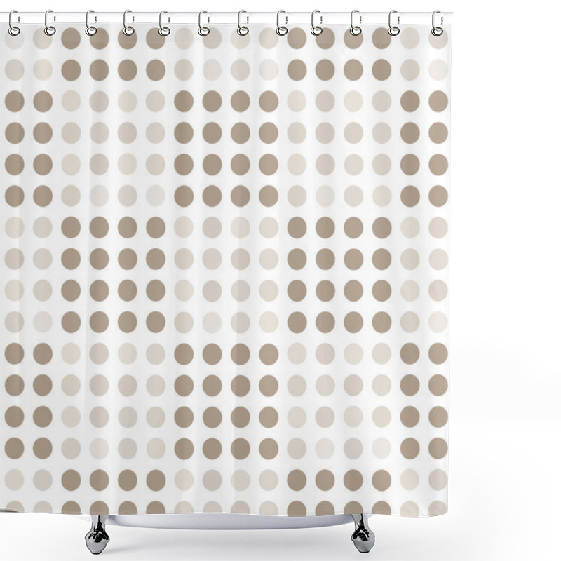 Personality  Seamless Geometric Pattern With Square Of Circles. Shower Curtains