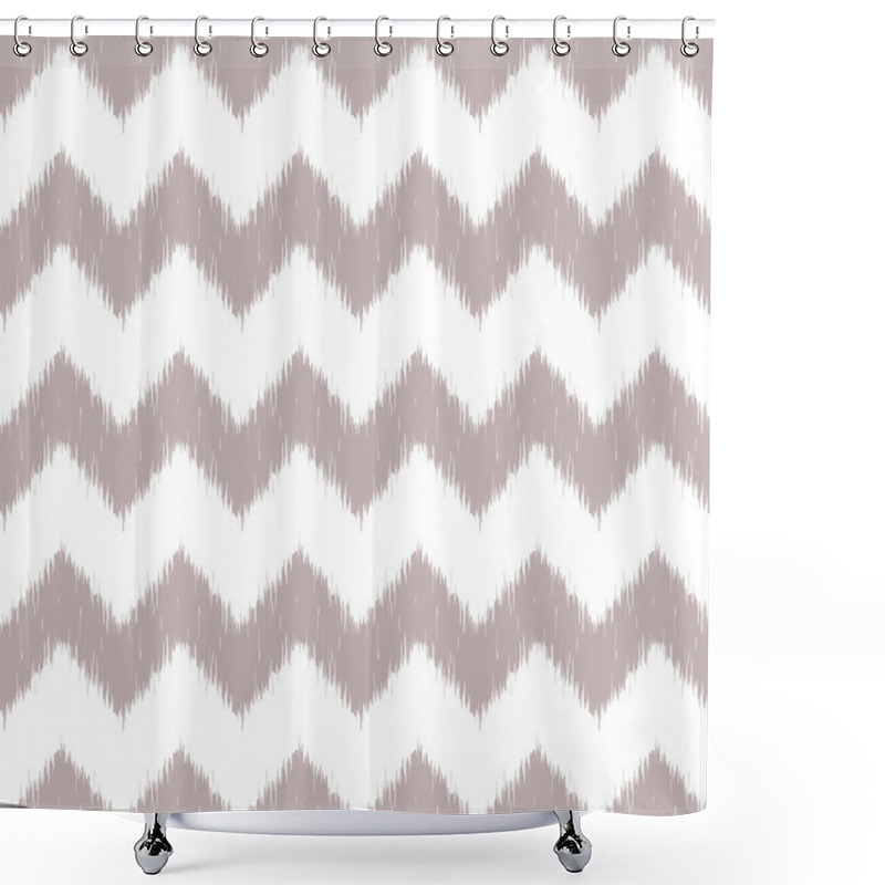 Personality  Vector Seamless Ikat Pattern Shower Curtains