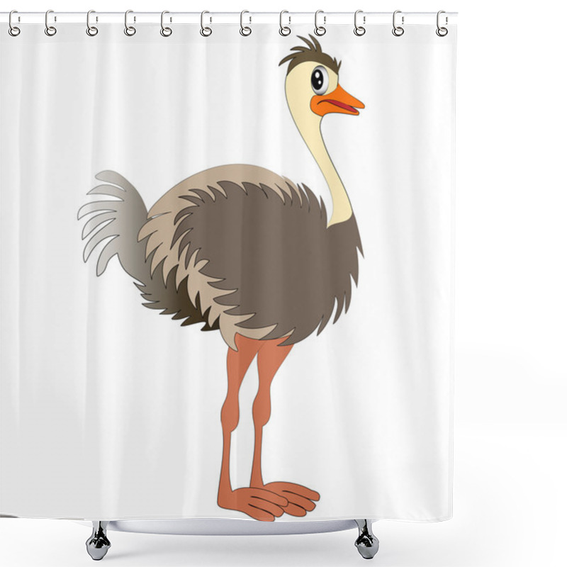 Personality  Nice Young Ostrich Shower Curtains