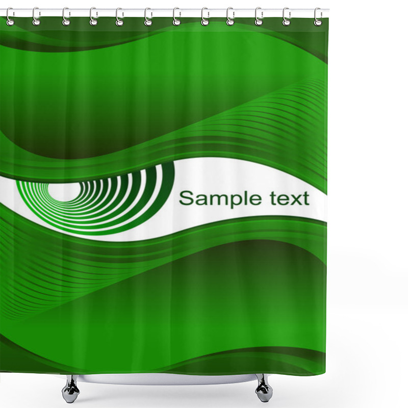 Personality  Green Eye Background Shower Curtains