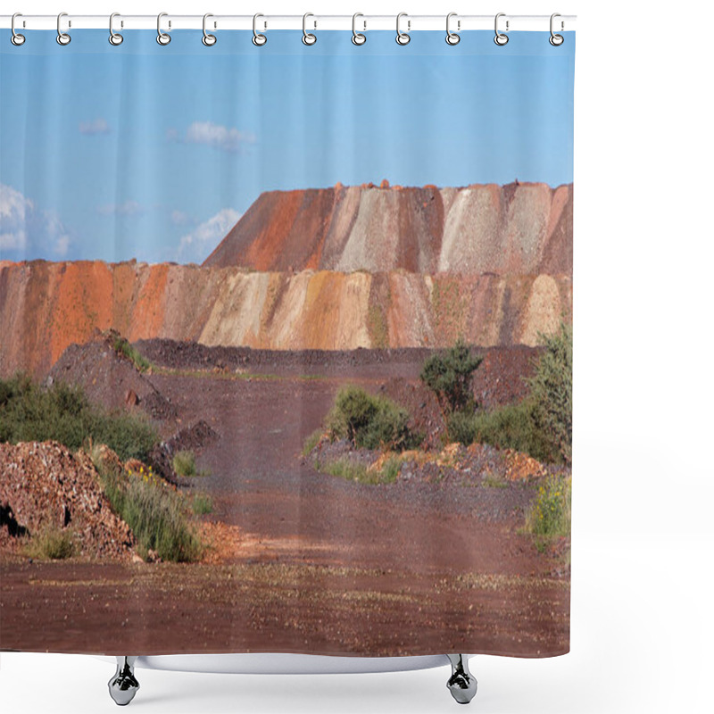 Personality  Iron Ore Mining Shower Curtains