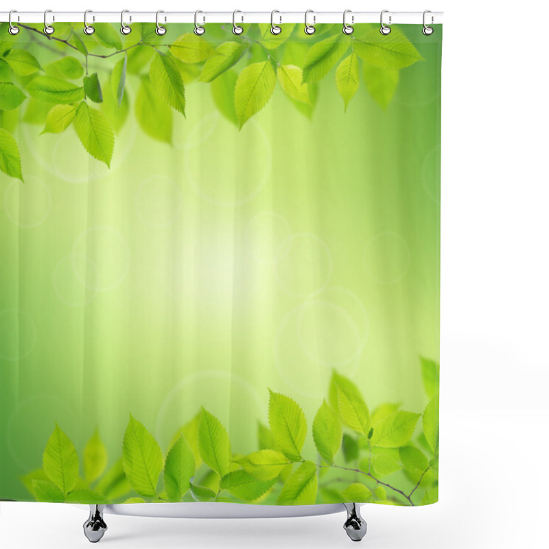 Personality  Summer Leaves Shower Curtains