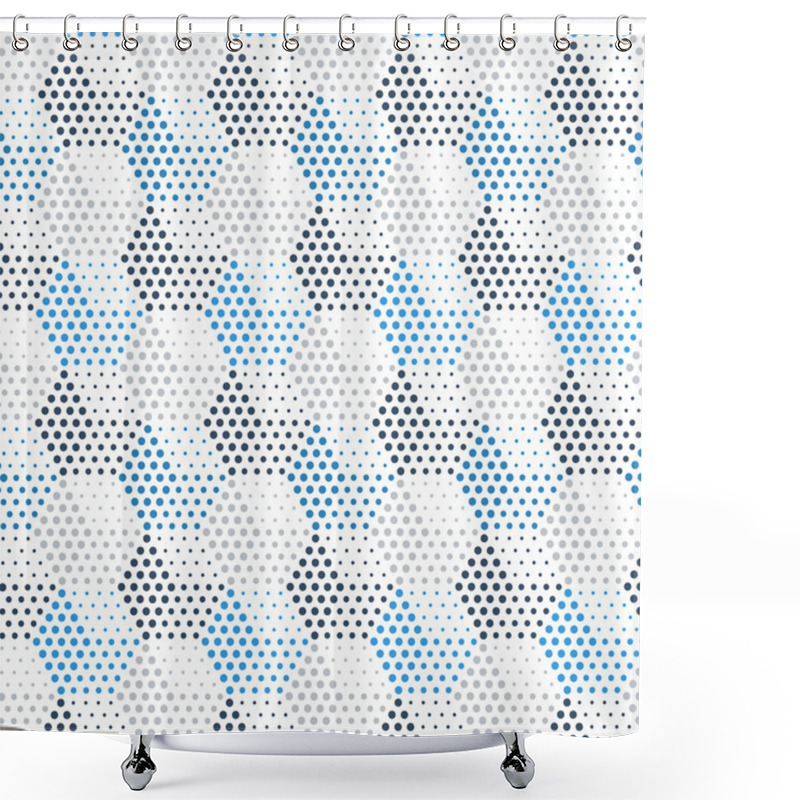 Personality  Dotted Cubical Pattern Shower Curtains