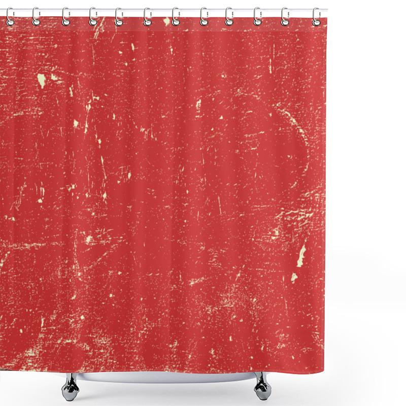 Personality  Red Distressed Paint Shower Curtains