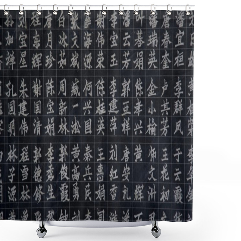 Personality  Chinese Writing Shower Curtains