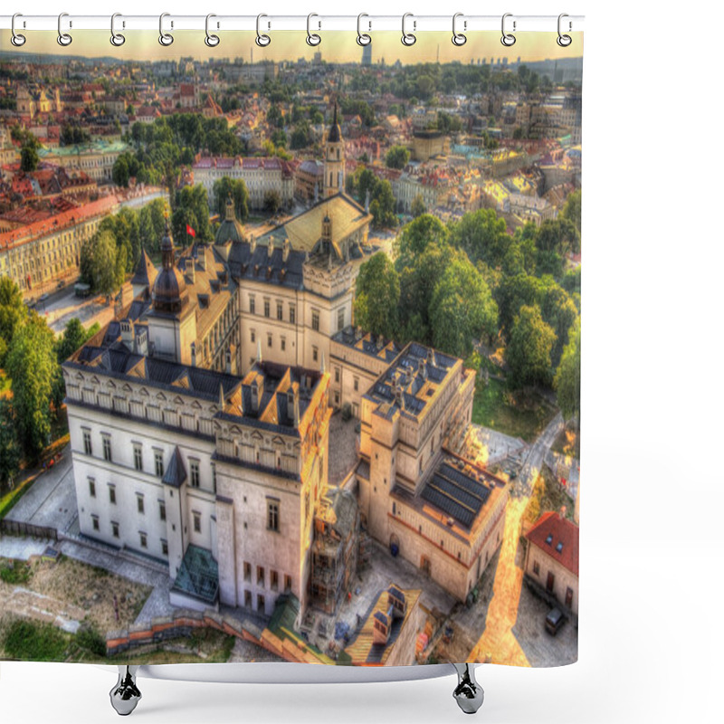 Personality  View Of Lithuanian Royal Palace In Vilnius Shower Curtains