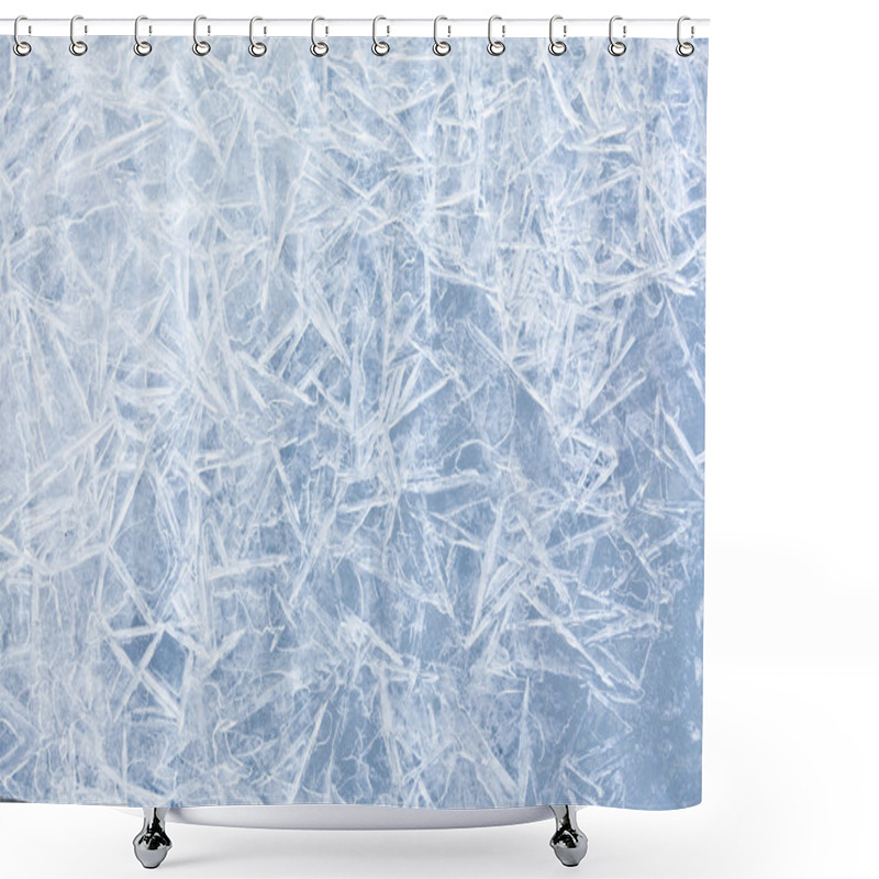 Personality  Ice Background Shower Curtains