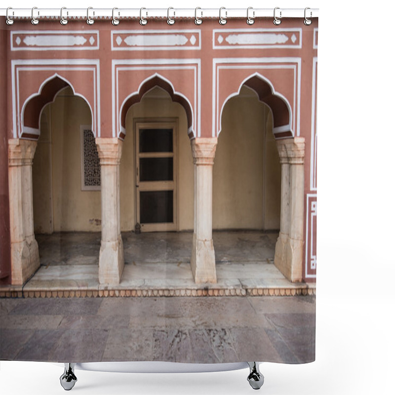 Personality  Corridor In Chandra Mahal Shower Curtains