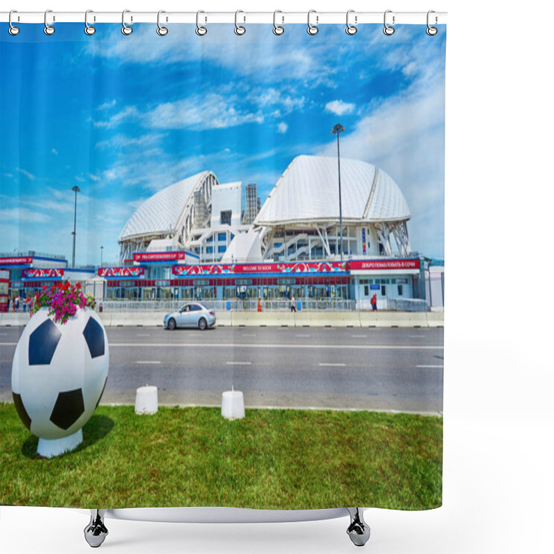 Personality  SOCHI, ADLER, RUSSIA - JUNE 18, 2017: Stadium Fisht At Olympic P Shower Curtains