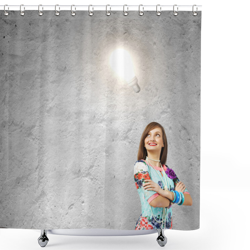 Personality  Creative Thinking Shower Curtains