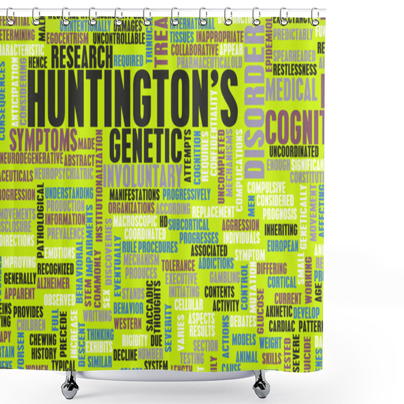 Personality  Huntington's Disease Shower Curtains