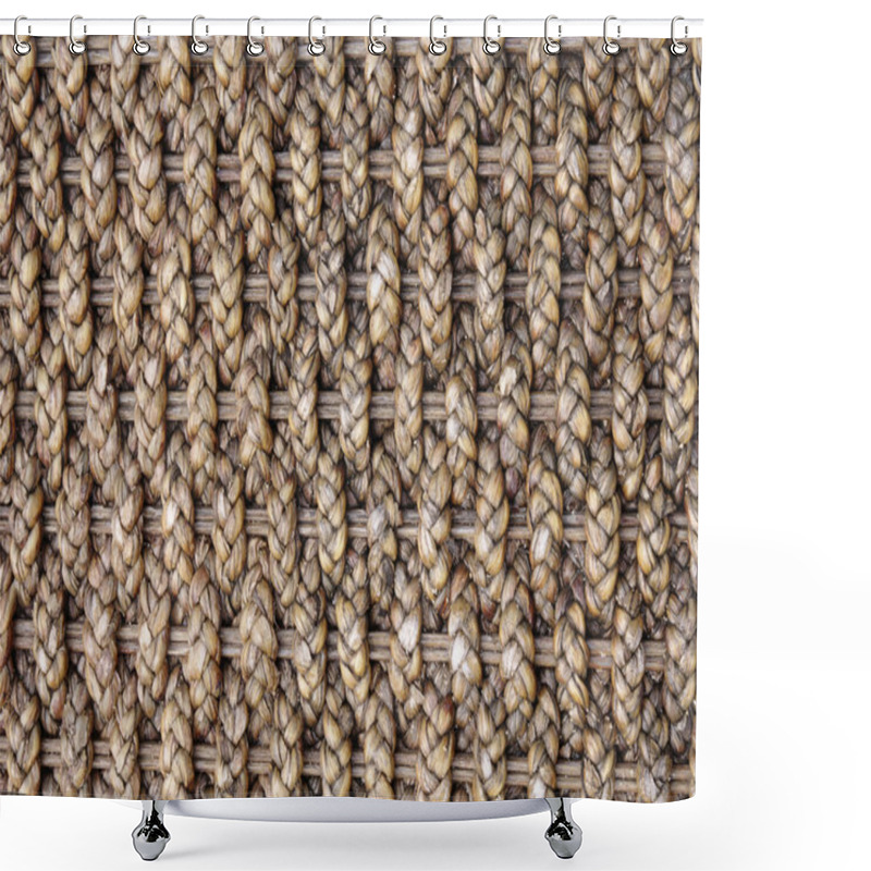 Personality  Texture From Braided  Wicker Chair Shower Curtains