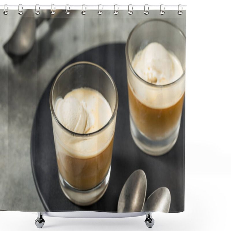 Personality  Homemade Affogato Coffee Ice Cream Ready To Eat Shower Curtains