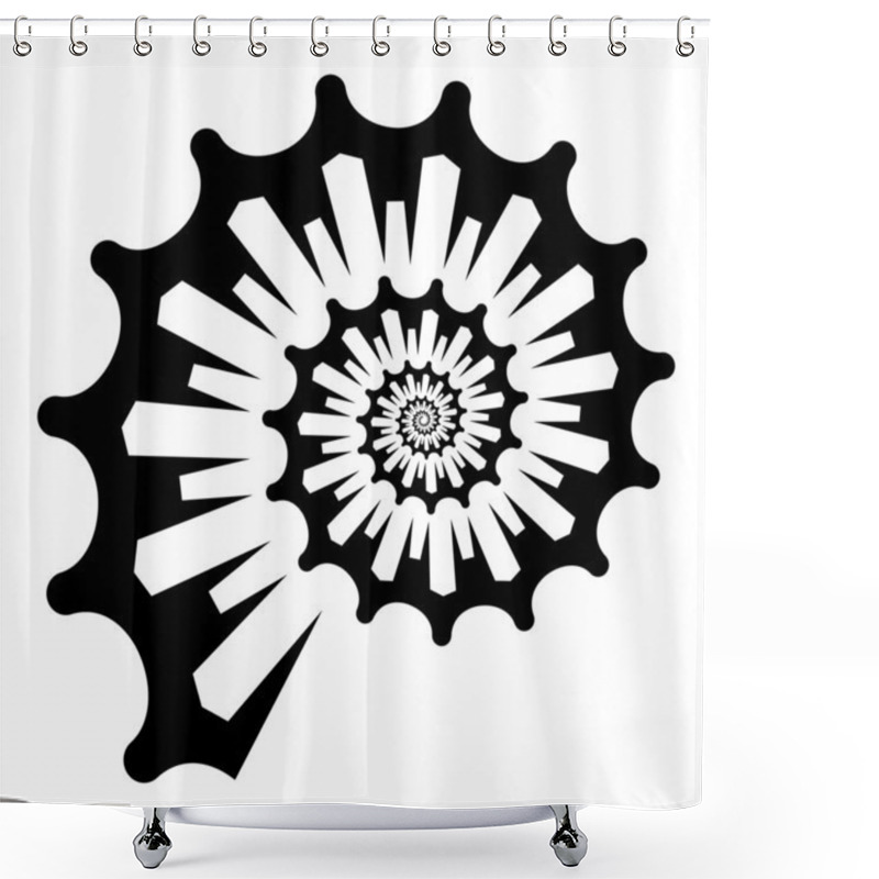 Personality  Shell Silhouette Shower Curtains