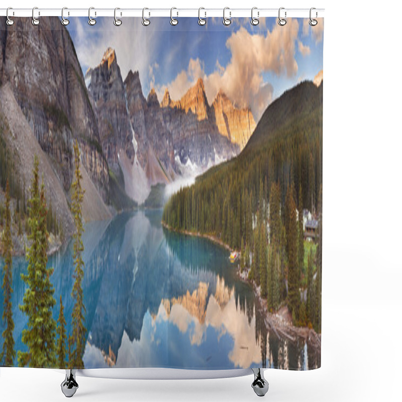 Personality  Moraine Lake At Sunrise, Banff National Park, Canada Shower Curtains