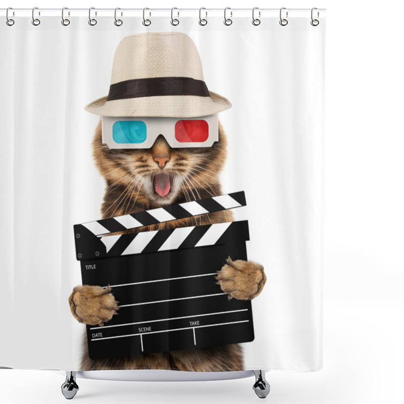 Personality  Movie Director Cat Shower Curtains