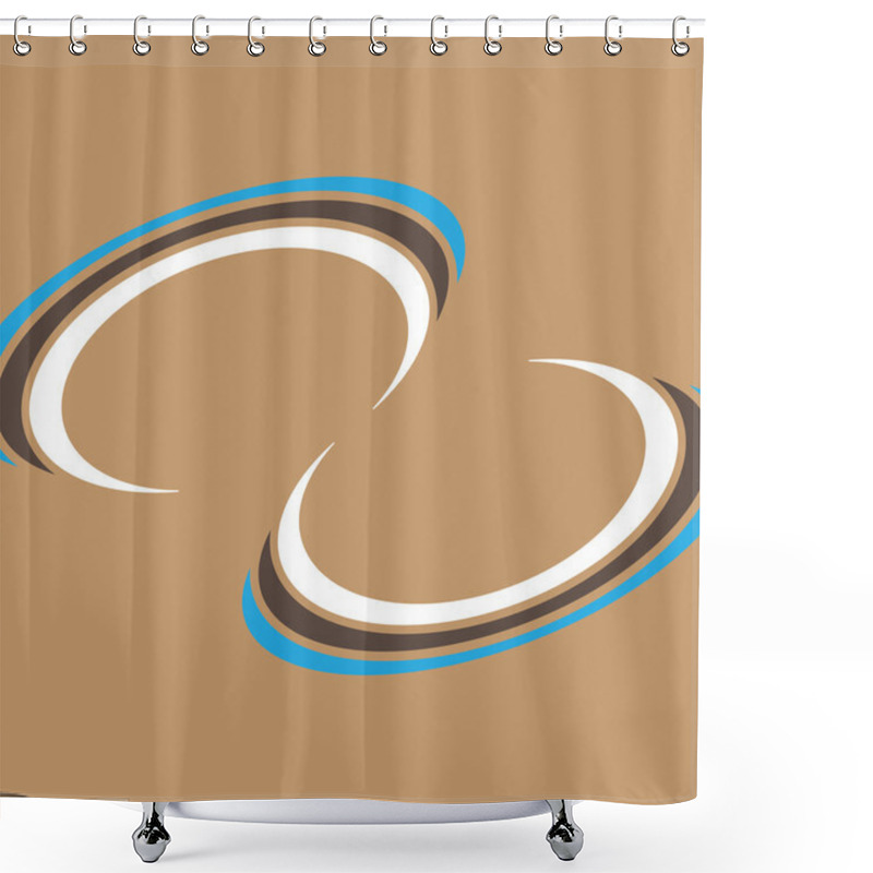 Personality  Swirly Vector Layout Shower Curtains