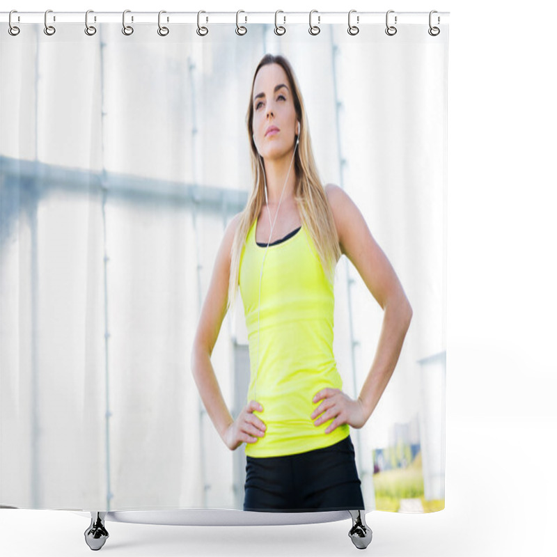 Personality  Ready For Running Training Shower Curtains