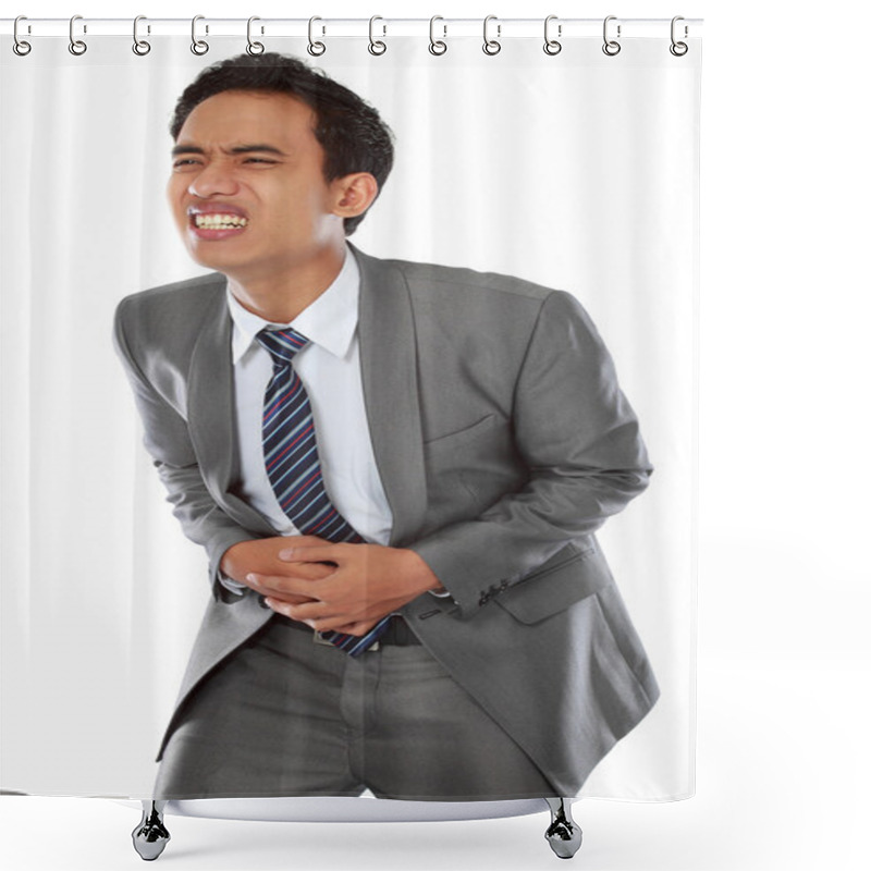 Personality  Stomach Pain Shower Curtains