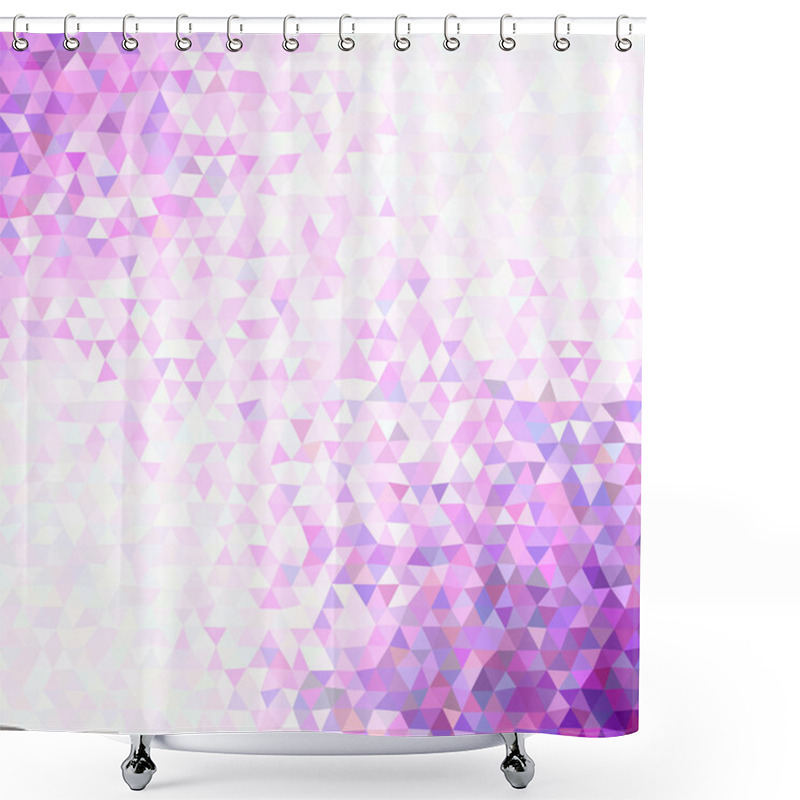 Personality  Geometric Retro Irregular Triangle Background Shower Curtains