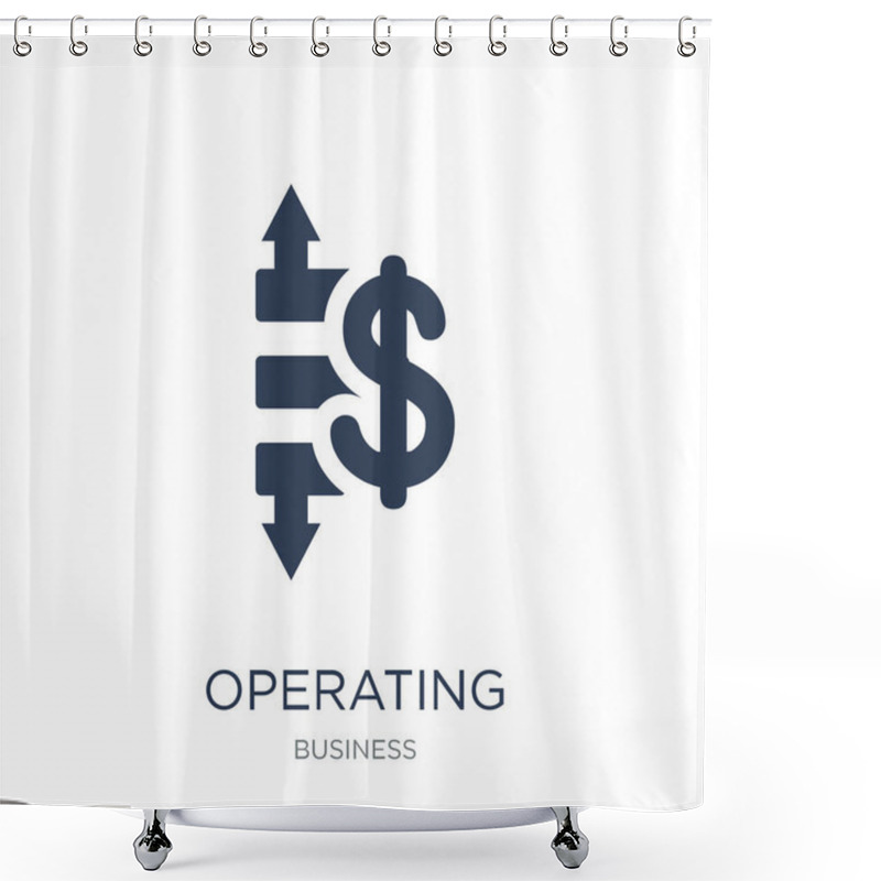 Personality  Operating Profit/loss Icon. Trendy Flat Vector Operating Profit/loss Icon On White Background From Business Collection, Vector Illustration Can Be Use For Web And Mobile, Eps10 Shower Curtains