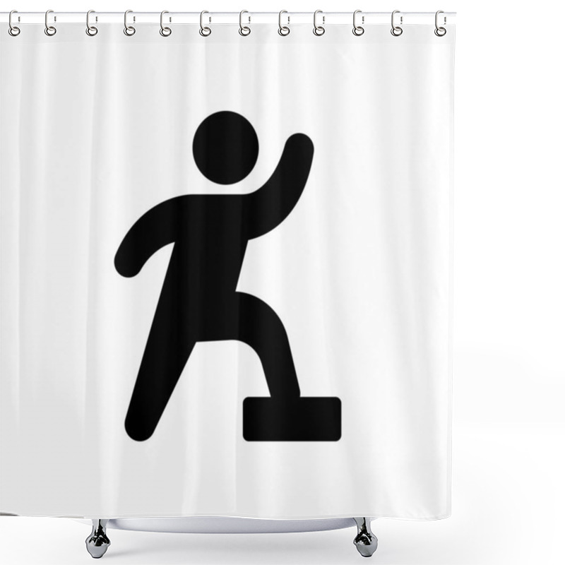 Personality  Step  Icon For Website Design And Desktop Envelopment, Development. Premium Pack. Shower Curtains