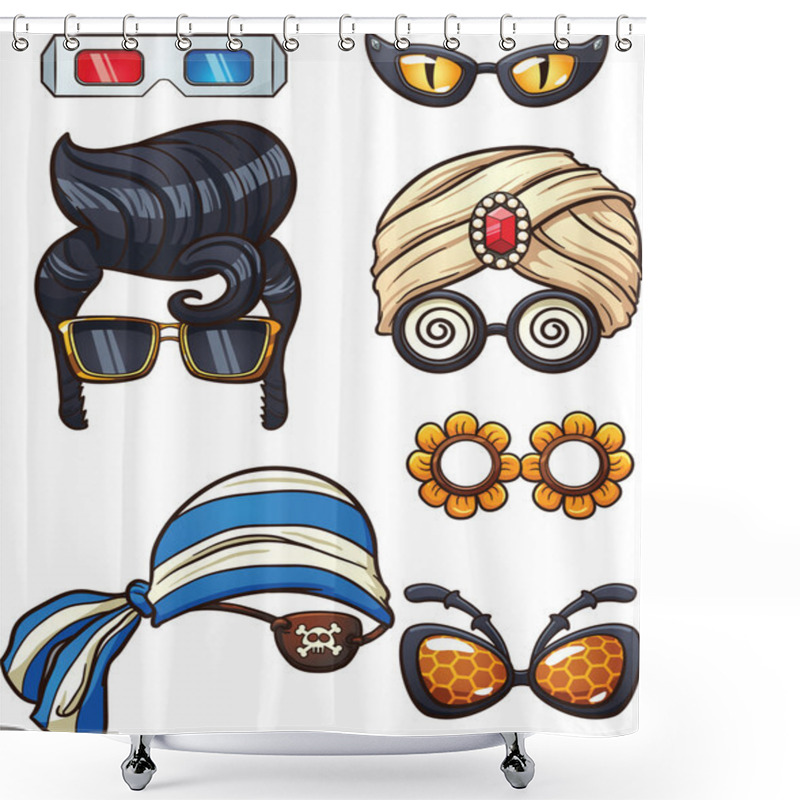 Personality  Cartoon Airplane Shower Curtains