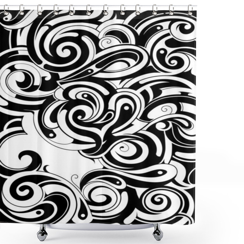 Personality  Abstract Background Shower Curtains