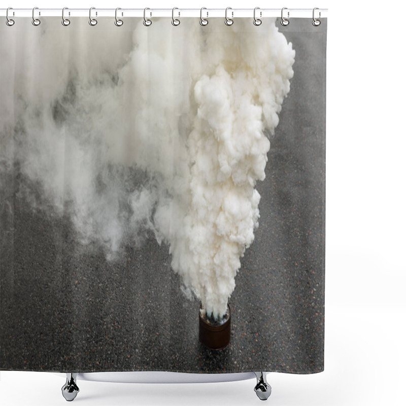 Personality  Fuming Smoke Bomb Shower Curtains