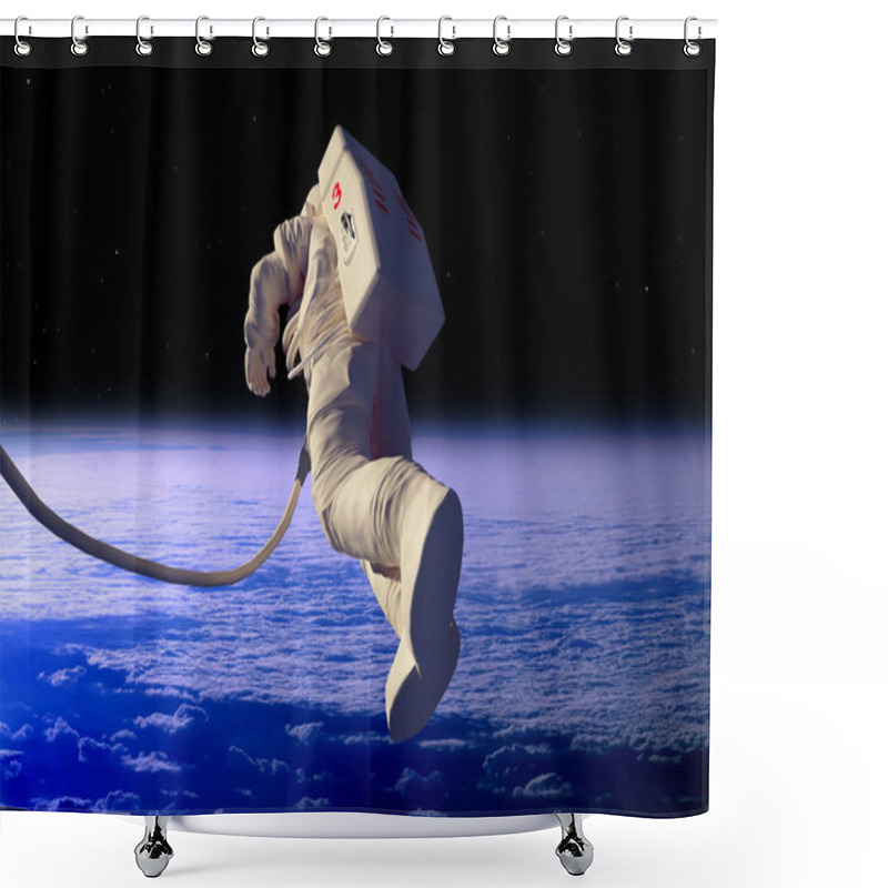 Personality  The Astronaut In Outer Space Shower Curtains