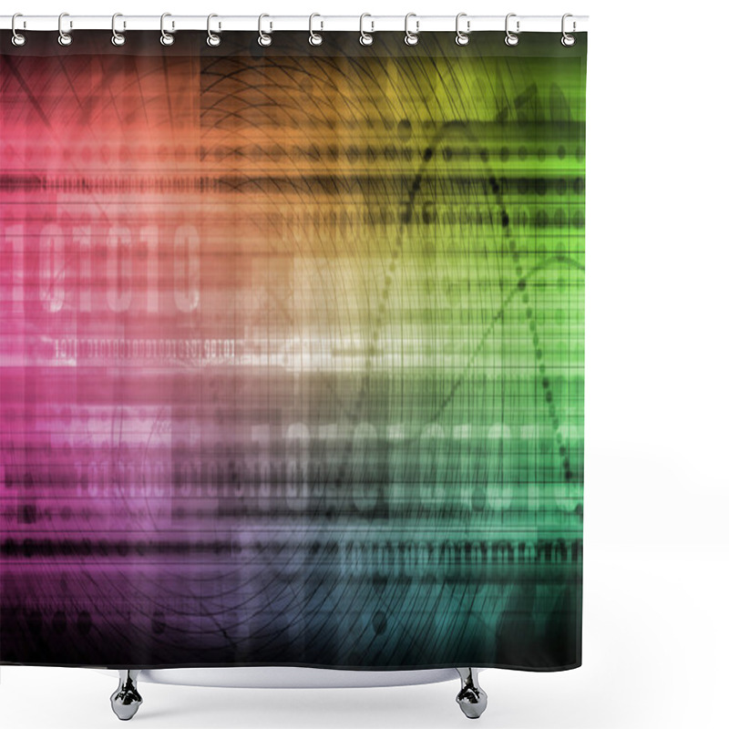 Personality  Chart Abstract Shower Curtains