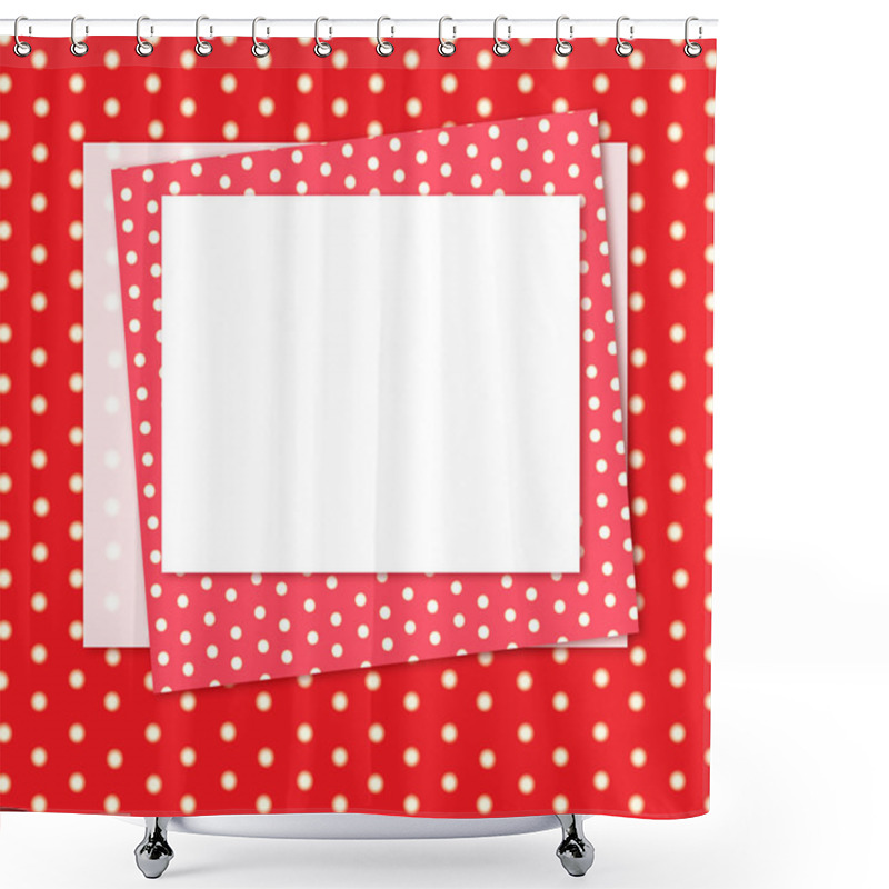 Personality  Polka Dots Frame Shower Curtains