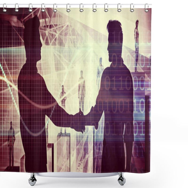 Personality  System Integration Concept Art Shower Curtains