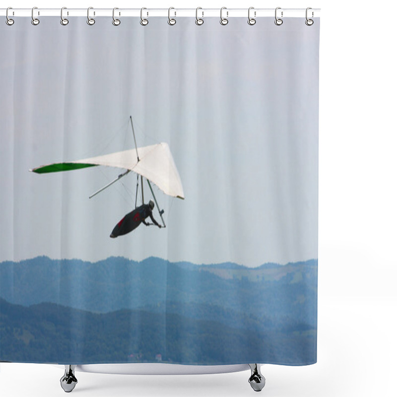 Personality  Hang Gliding In Slovenia Shower Curtains