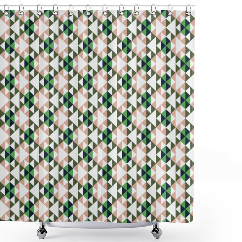 Personality  Abstract Creative Background With Repeated Shapes Shower Curtains