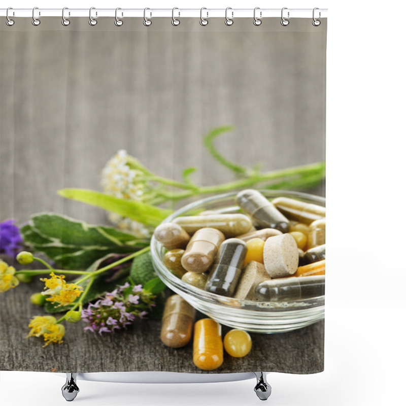 Personality  Herbal Medicine And Herbs Shower Curtains