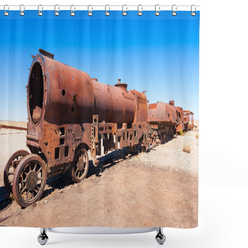 Personality  Train Cemetery, Bolivia Shower Curtains