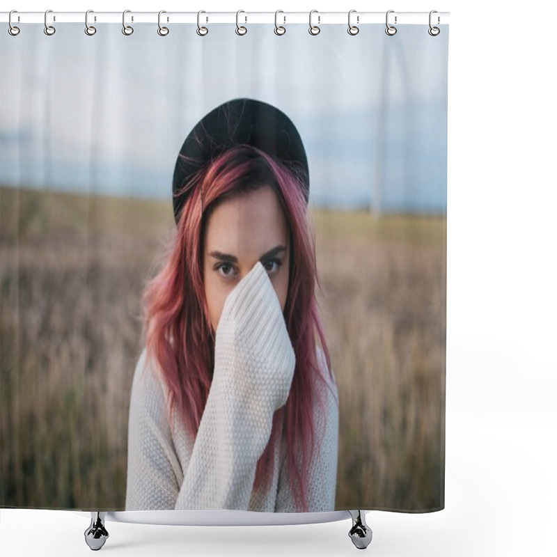 Personality  Hat Shower Curtains