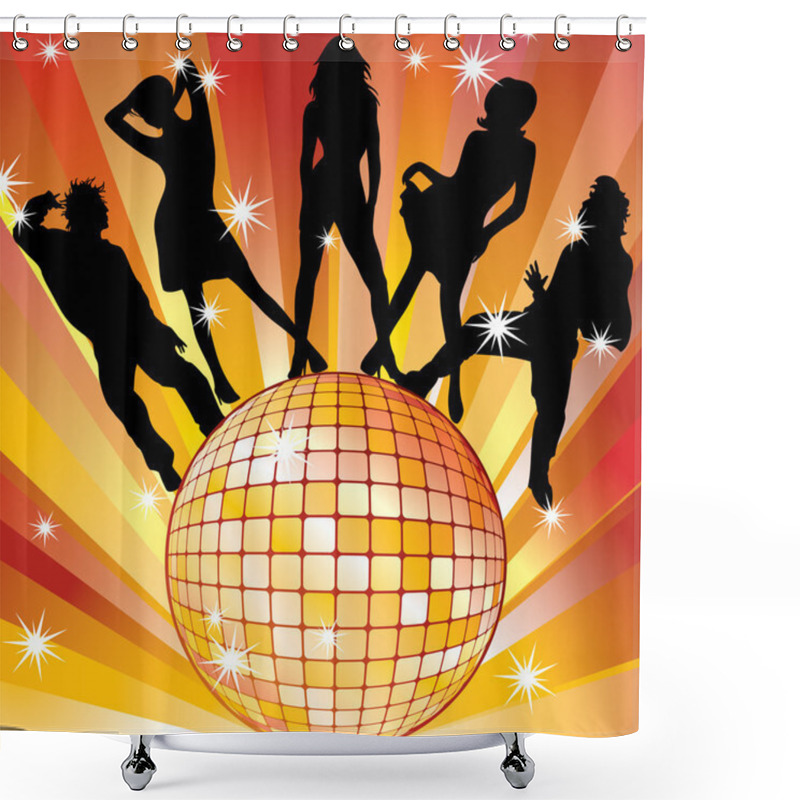 Personality  Disco. Shower Curtains