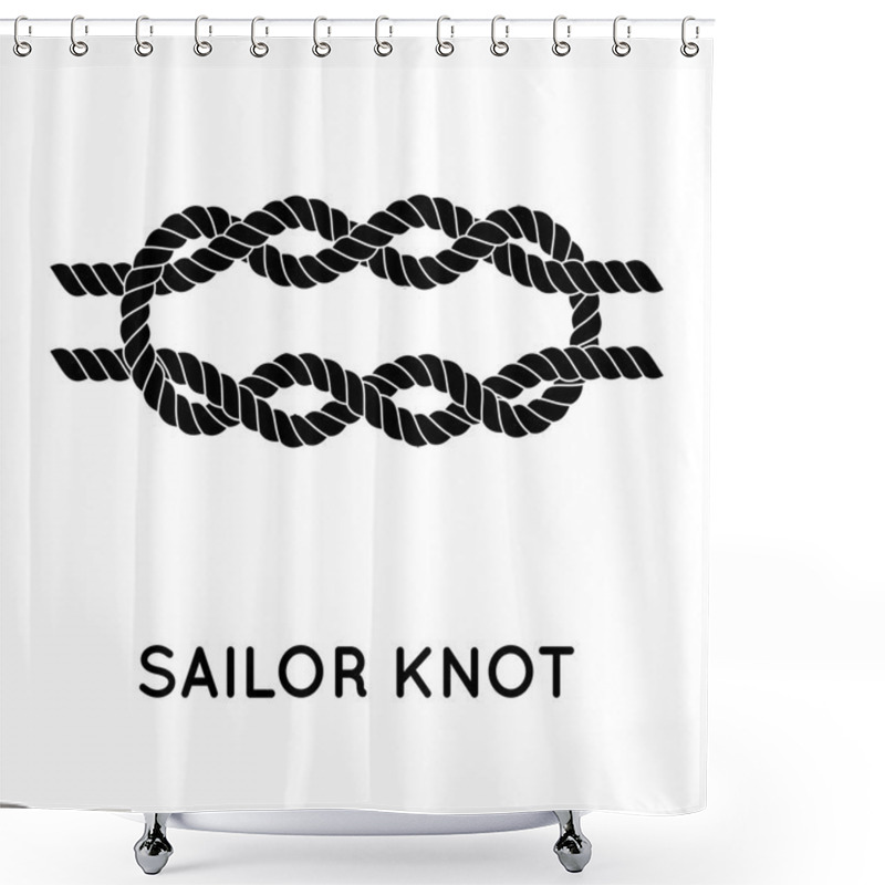 Personality  Sailor Rope Knot Shower Curtains